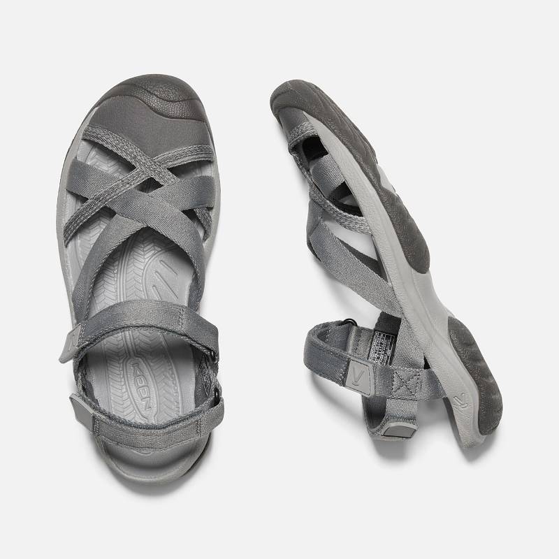 Keen Kira Ankle Strap Trekkingsandalen Damen DE-75081 Steel Grey - Keen Damenschuhe Grau